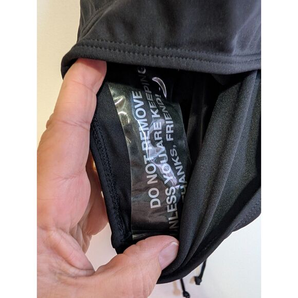 Black Corset Back Shaping Swimsuit Large TA3 Plungey One Piece REG/LONG NWT - Picture 7 of 7